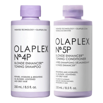 Olaplex No.4P and No.5P Blonde Enhancer Toning Shampoo and Conditioner 250ml Bundle Halo Hair & Skin - rosehipskincare.com.au